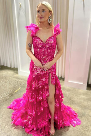 Sheath Off the Shoulder Long Lace Prom Dress (Lace-up Back) – Prom Dress by KissProm | Available at KissProm