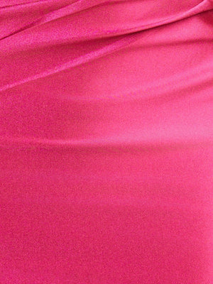 Ariana | Fuchsia Sheath Off the Shoulder Short Satin Homecoming Dress