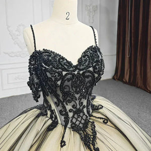Soraya |  Spaghetti Straps Embroidery Lace Quinceanera Dresses