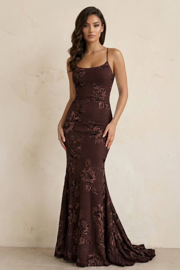 Sky Blue Spaghetti Straps Mermaid Tulle Long Prom Dresses With Appliques – Prom Dress by KissProm | Available at KissProm