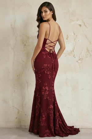 Sky Blue Spaghetti Straps Mermaid Tulle Long Prom Dresses With Appliques – Prom Dress by KissProm | Available at KissProm