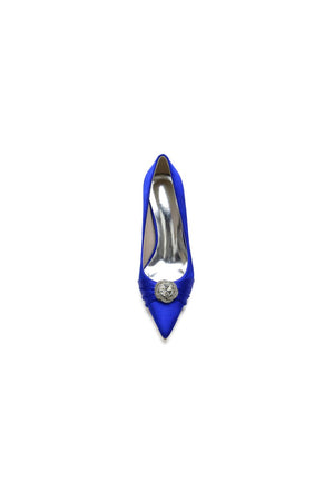 Cocktail Pointed Toe Crystal High Heels - KissProm