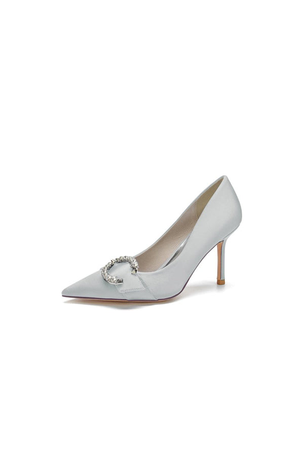 Crystal Cocktail Pointed Toe High Heels - KissProm