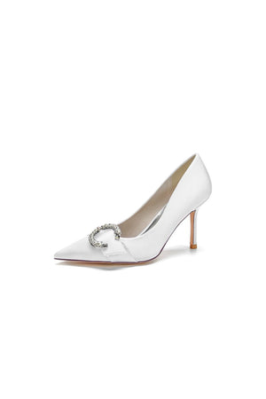 Crystal Cocktail Pointed Toe High Heels - KissProm