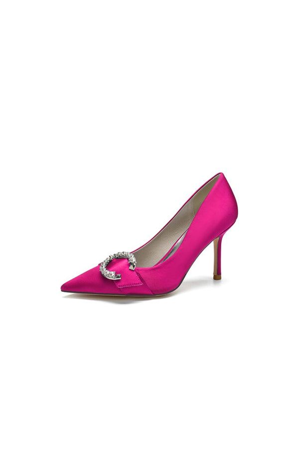 Crystal Cocktail Pointed Toe High Heels - KissProm