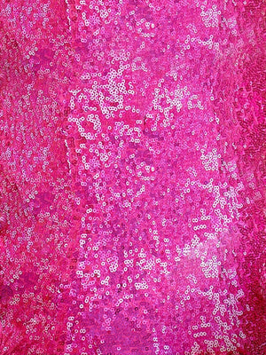 Dainera | V Neck Hot Pink Sequins Short Tight Homecoming Dress - KissProm