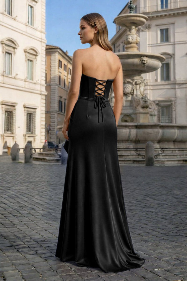 Sweetheart Orange Mermaid Long Party Dress with Slit - KissProm