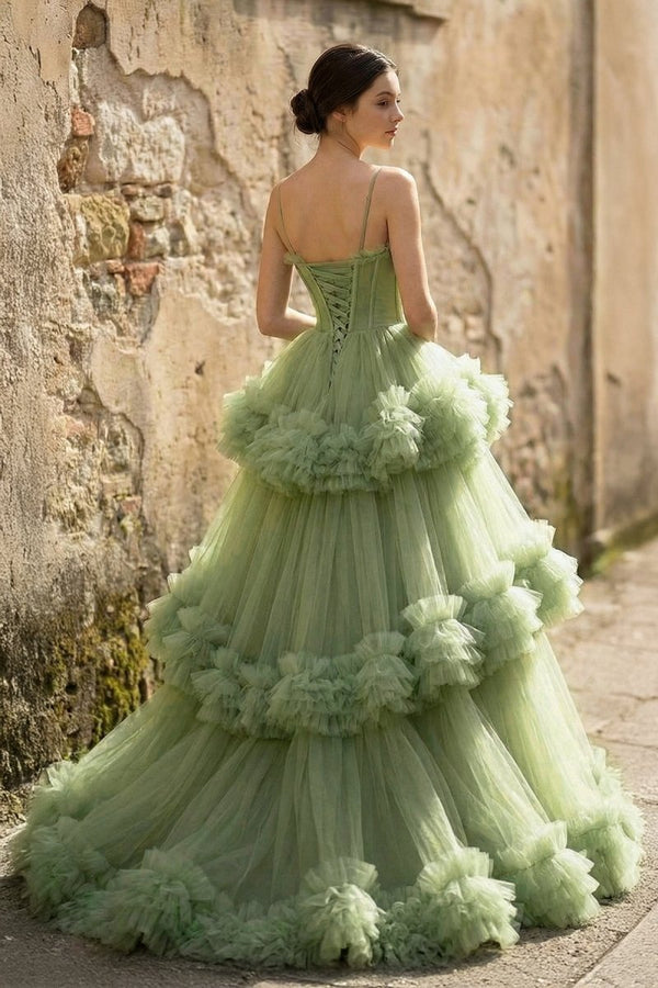 A - line Sweetheat Pleated Tulle Prom Dress - KissProm