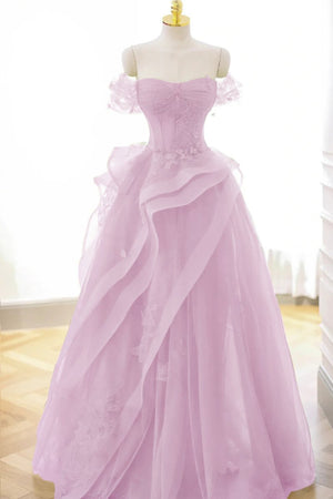 Green Tulle Lace Long Prom Dress with Corset, Green Formal Party Dress – Prom Dress by KissProm | Available at KissProm