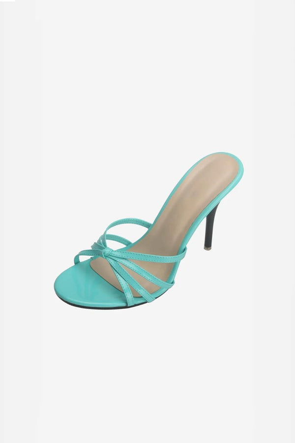 Hot Pink Pointed Toe Stiletto Sandals - KissProm