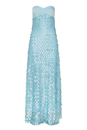 Blue - Sheath Sweetheart Long Prom Dresses with Sequins – Prom Dresses by KissProm | Available at KissProm