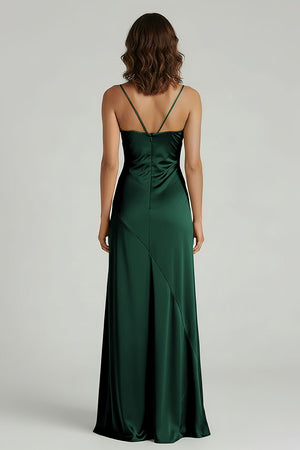 Spaghetti Straps Long Sheath Prom Dress With Split – Prom Dresses by KissProm | Available at KissProm
