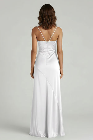 Spaghetti Straps Long Sheath Prom Dress With Split – Prom Dresses by KissProm | Available at KissProm