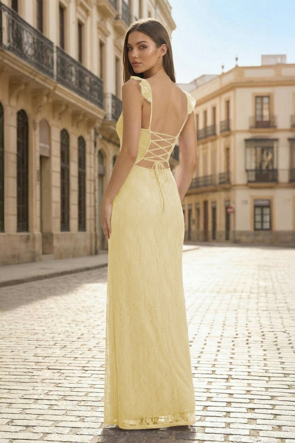 Lavender Sweetheart Sheath Lace Ruffled Formal Prom Dresses With Slit – Prom Dress by KissProm | Available at KissProm