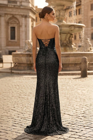 Sweetheart Sequins Mermaid Prom Dress With Beading
