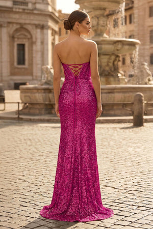 Sweetheart Sequins Mermaid Prom Dress With Beading