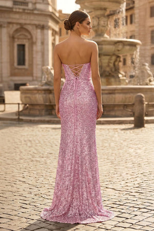Sweetheart Sequins Mermaid Prom Dress With Beading