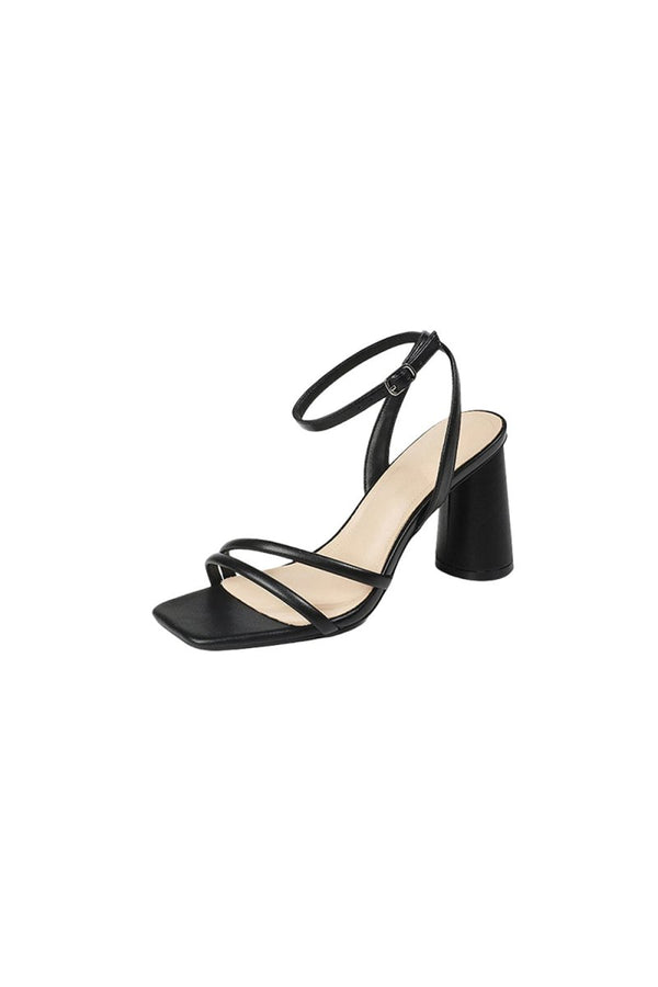Metallic Strappy Block-Heel Sandals – Shoes by KissProm | Available at KissProm