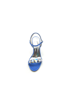Open Toe Ultra High Heels with Rhinestone - KissProm