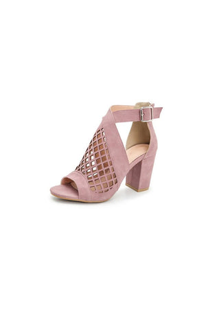 Outdoor Peep Toe Chunky Heel Fashion Shoes With Hollow - out - KissProm