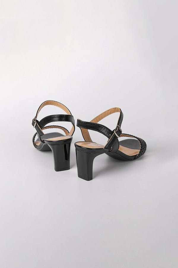 Outdoor Sandals Peep Toe Chunky Heel Fashion Shoes With Buckle Braided Strap - KissProm