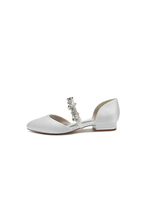 Flats with Rhinestone embellished Strap Party - KissProm