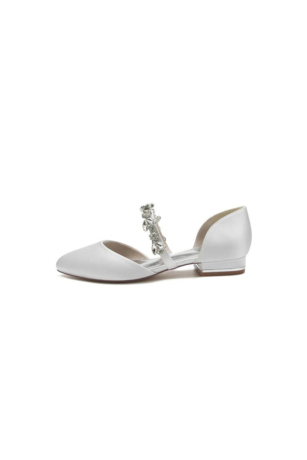 Flats with Rhinestone embellished Strap Party - KissProm