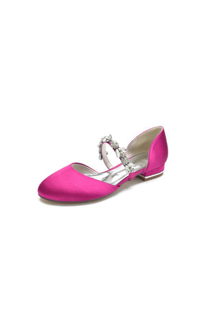 Flats with Rhinestone embellished Strap Party - KissProm