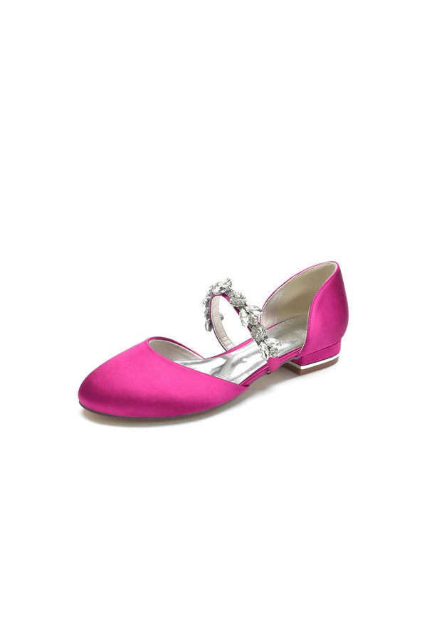 Flats with Rhinestone embellished Strap Party - KissProm