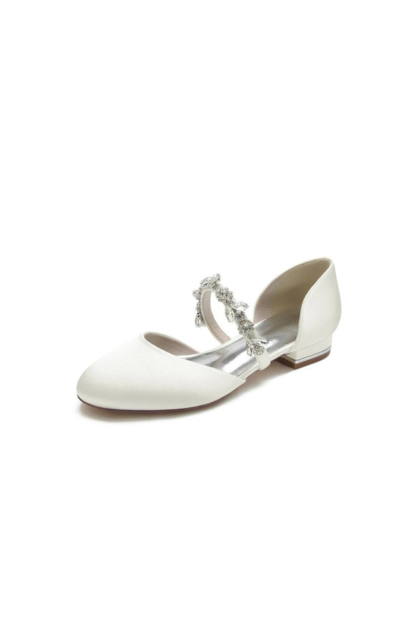 Flats with Rhinestone embellished Strap Party - KissProm
