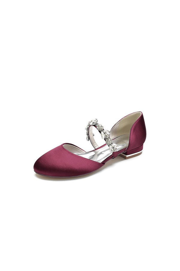 Flats with Rhinestone embellished Strap Party - KissProm