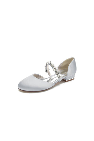 Flats with Rhinestone embellished Strap Party - KissProm