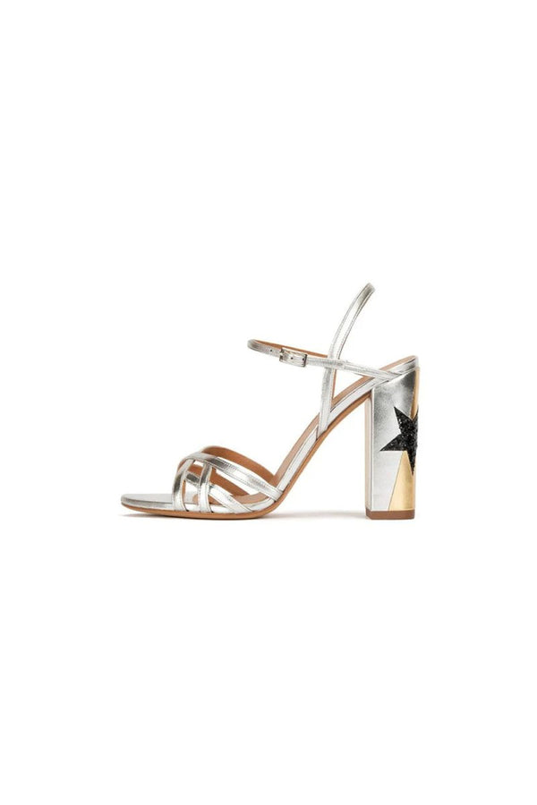 Party Peep Toe Chunky Heel Evening Shoes With Buckle Ankle Strap - KissProm