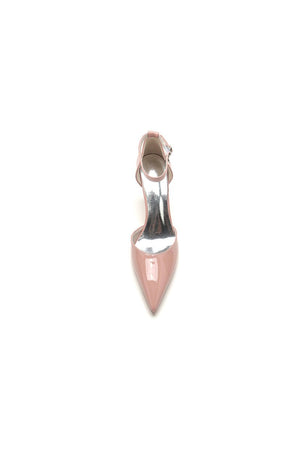 Pointed - Toe High Heels with Ankle Strap - KissProm