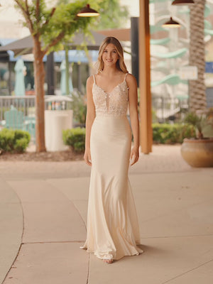 Fernanda |Mermaid Spaghetti Straps Satin Prom Dress