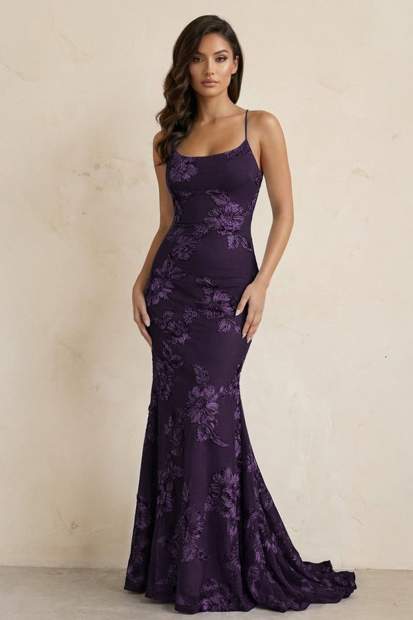 Sky Blue Spaghetti Straps Mermaid Tulle Long Prom Dresses With Appliques – Prom Dress by KissProm | Available at KissProm