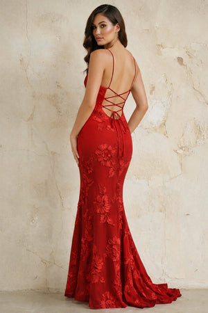 Sky Blue Spaghetti Straps Mermaid Tulle Long Prom Dresses With Appliques – Prom Dress by KissProm | Available at KissProm