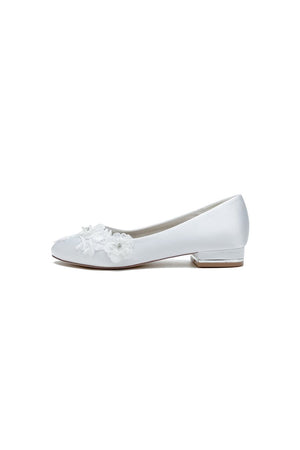 Retro Low Heel Shoes with Lace - KissProm