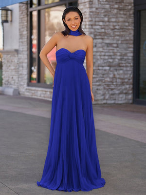 A Line Light Pink Sweetheart Chiffon Long Prom Dress – Prom Dresses by KissProm | Available at KissProm
