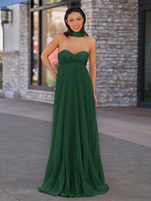 A Line Light Pink Sweetheart Chiffon Long Prom Dress – Prom Dresses by KissProm | Available at KissProm