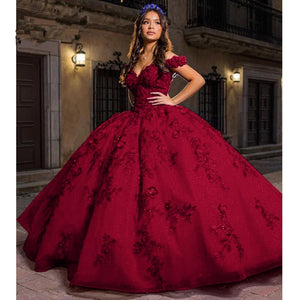 Royal Blue Off the Shoulder Puffy Quinceanera Dresses – Quinceanera Dresses by KissProm | Available at KissProm