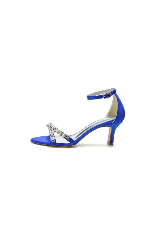 Simple Round Toe Chunky Heel Pumps - KissProm