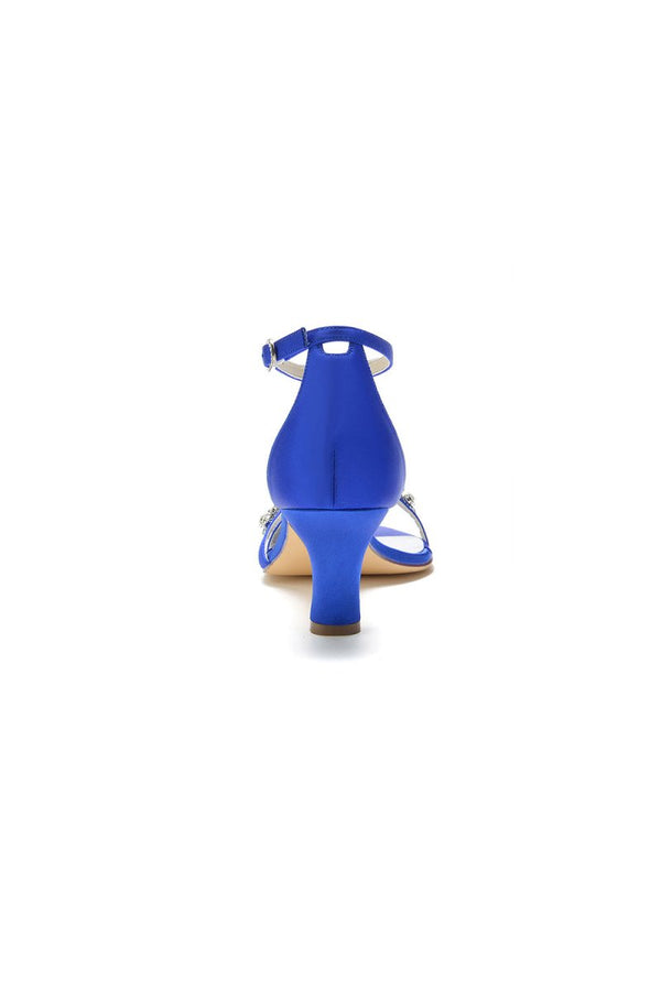 Simple Round Toe Chunky Heel Pumps - KissProm
