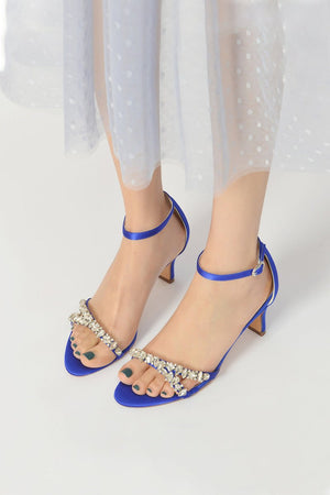 Simple Round Toe Chunky Heel Pumps - KissProm