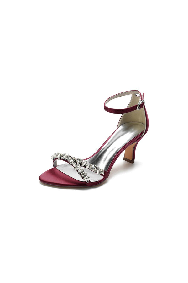 Simple Round Toe Chunky Heel Pumps - KissProm