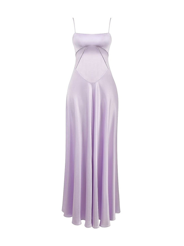 Lavender Straps A-line Long Formal Dress – Prom Dresses by KissProm | Available at KissProm