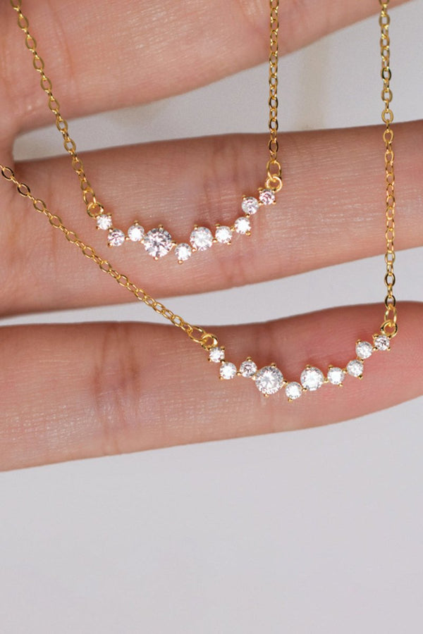 Smile Diamond Pendant Necklace - KissProm