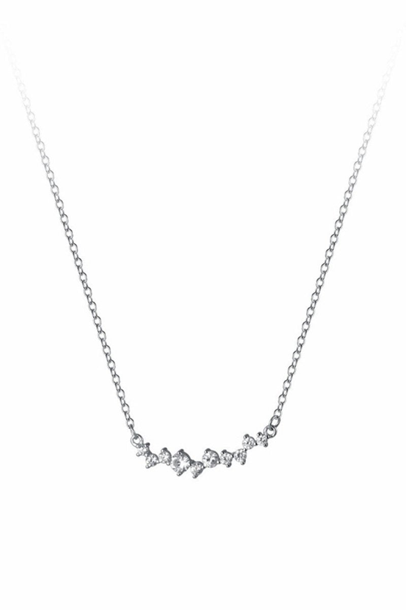 Smile Diamond Pendant Necklace - KissProm