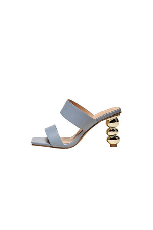 Square Toe Shaped Gourd High Heels - KissProm