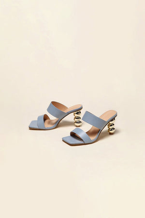 Square Toe Shaped Gourd High Heels - KissProm